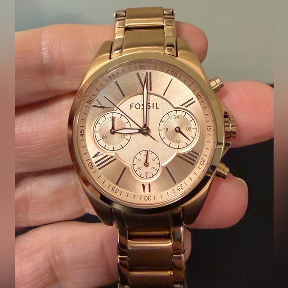 Fossil Accessories - Fossil Modern Courier Chronograph Rose Gold Tone Stainless Steel Watch